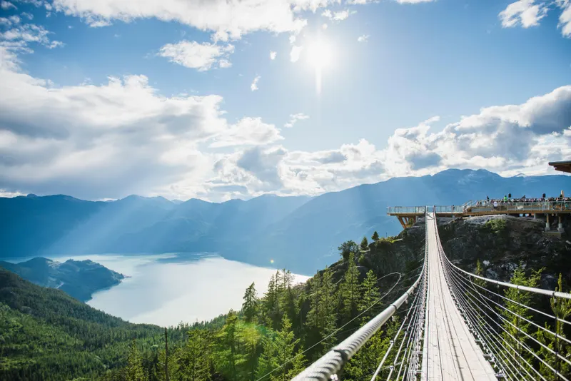 Sky Pilot Suspension Bridge at the Sea to Sky Gondola summit